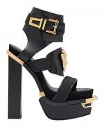 Sandalias Ídolo con plataforma metálica de Versace